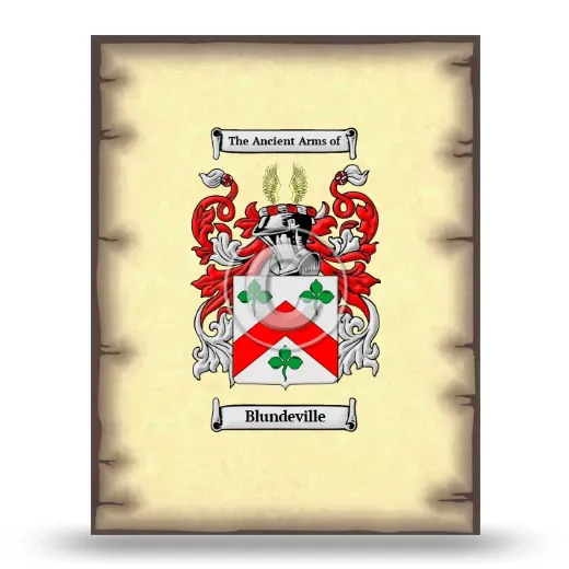 Blundeville Coat of Arms Print