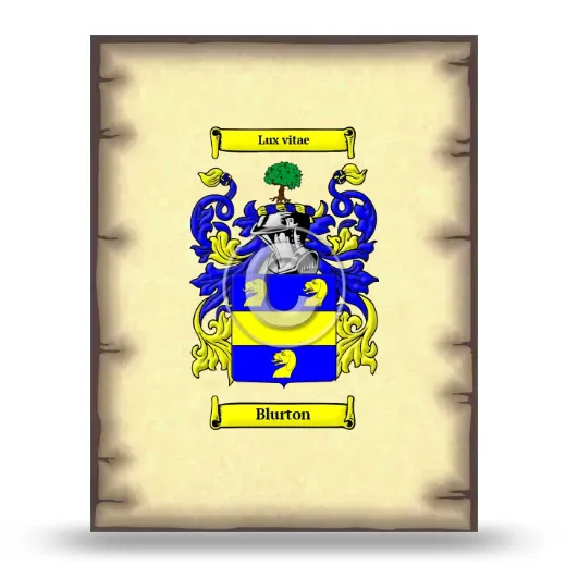 Blurton Coat of Arms Print