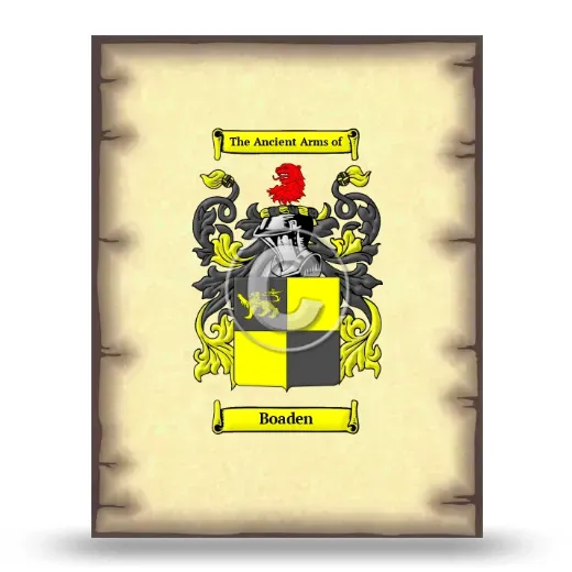 Boaden Coat of Arms Print
