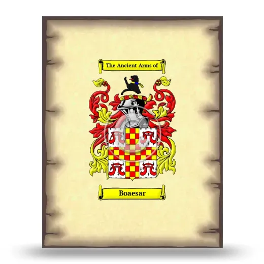 Boaesar Coat of Arms Print
