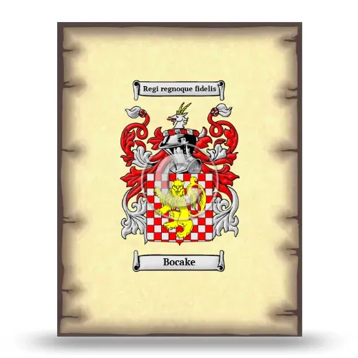 Bocake Coat of Arms Print