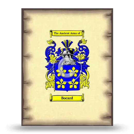 Bocard Coat of Arms Print