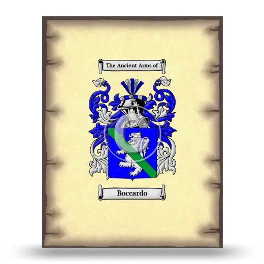 Boccardo Coat of Arms Print