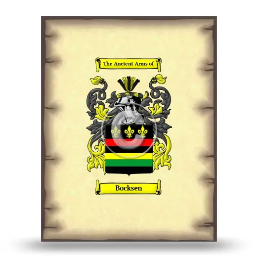 Bocksen Coat of Arms Print