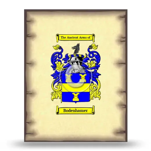 Bodenhamer Coat of Arms Print