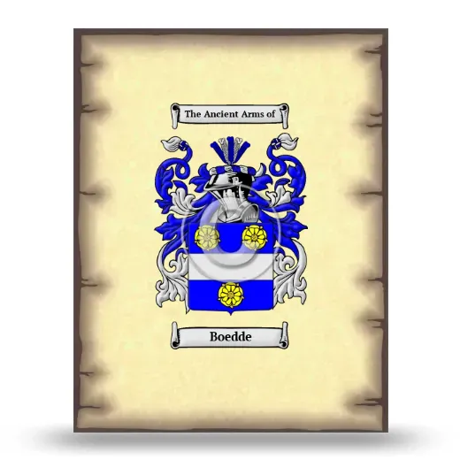 Boedde Coat of Arms Print