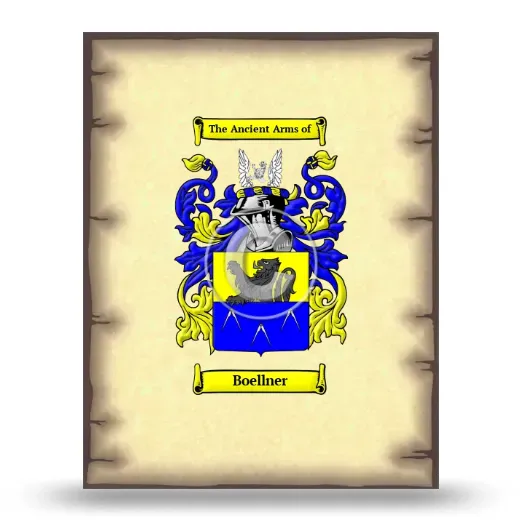 Boellner Coat of Arms Print