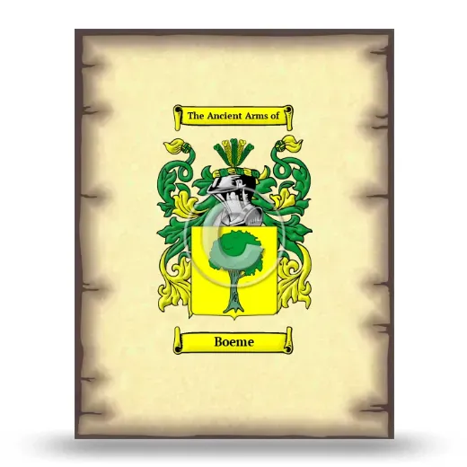 Boeme Coat of Arms Print