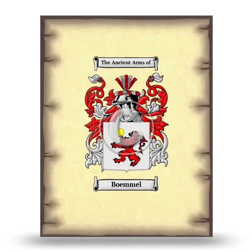 Boemmel Coat of Arms Print