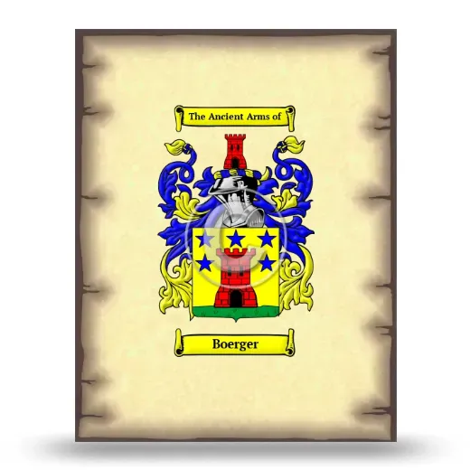 Boerger Coat of Arms Print