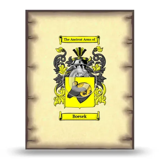 Boesek Coat of Arms Print
