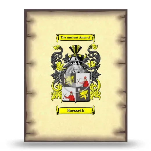 Boesseth Coat of Arms Print