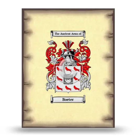 Boeter Coat of Arms Print