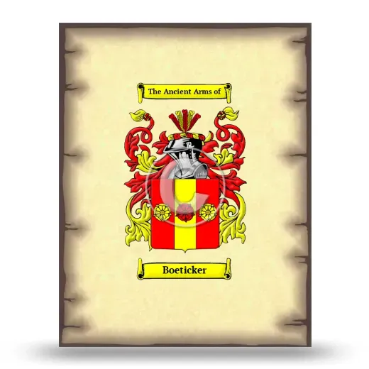 Boeticker Coat of Arms Print