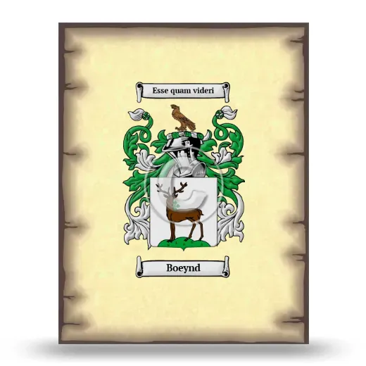 Boeynd Coat of Arms Print