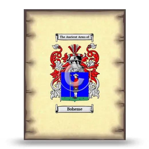 Boheme Coat of Arms Print
