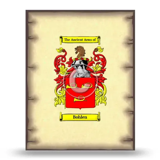 Bohlen Coat of Arms Print