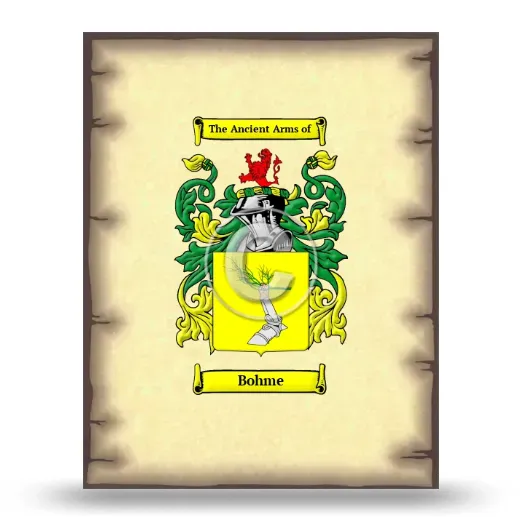 Bohme Coat of Arms Print