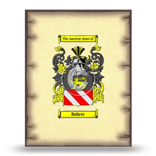 Bohrer Coat of Arms Print