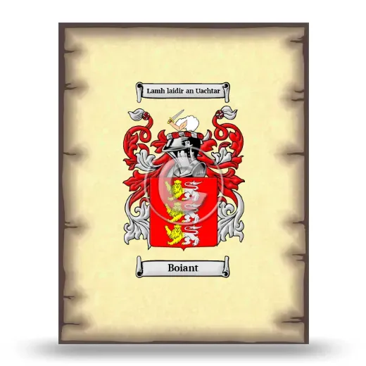 Boiant Coat of Arms Print