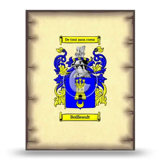 Boilleault Coat of Arms Print