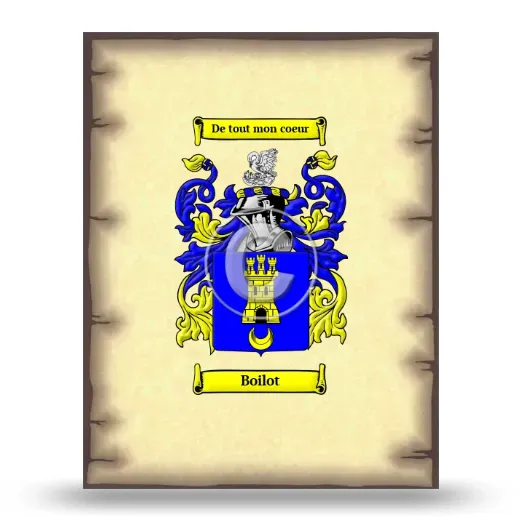 Boilot Coat of Arms Print