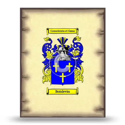 Boislevin Coat of Arms Print