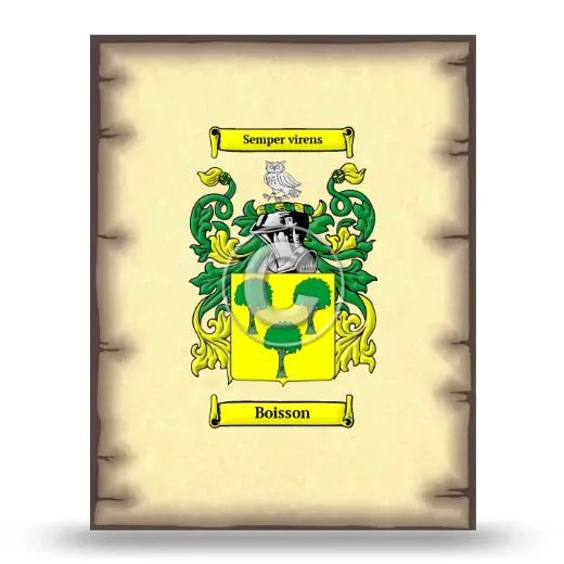 Boisson Coat of Arms Print
