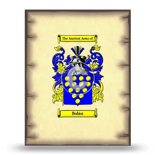 Bolau Coat of Arms Print
