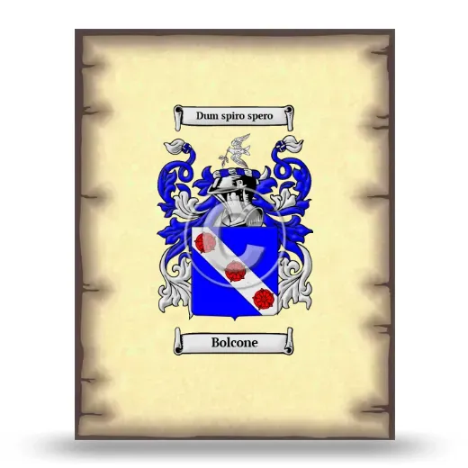 Bolcone Coat of Arms Print