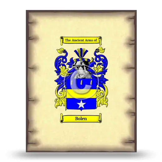 Bolen Coat of Arms Print