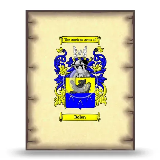 Bolen Coat of Arms Print