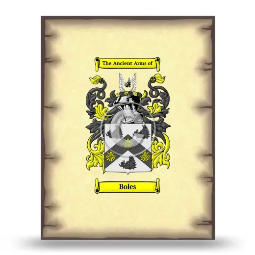 Boles Coat of Arms Print
