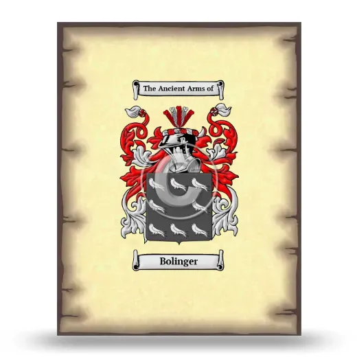 Bolinger Coat of Arms Print
