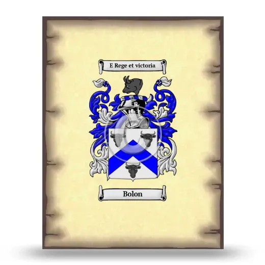 Bolon Coat of Arms Print