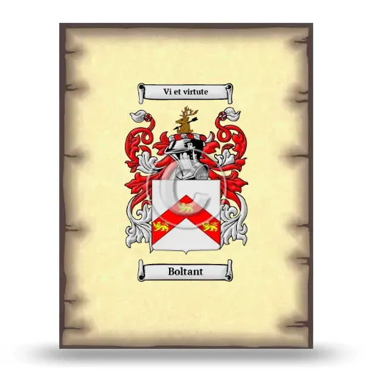 Boltant Coat of Arms Print