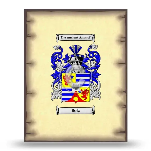 Bolz Coat of Arms Print