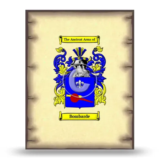 Bombarde Coat of Arms Print