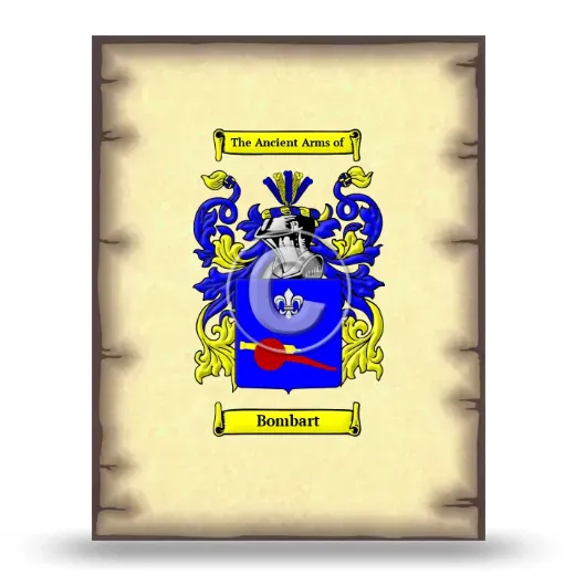 Bombart Coat of Arms Print