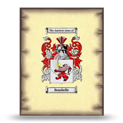 Bombelle Coat of Arms Print