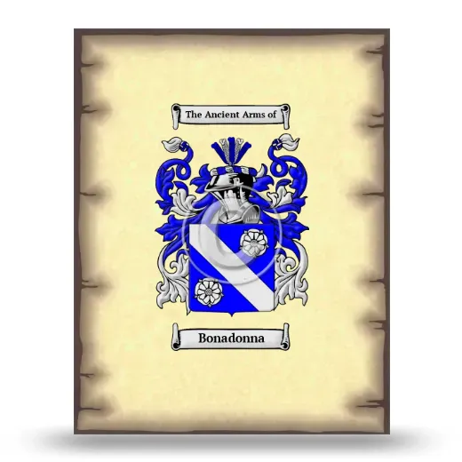 Bonadonna Coat of Arms Print