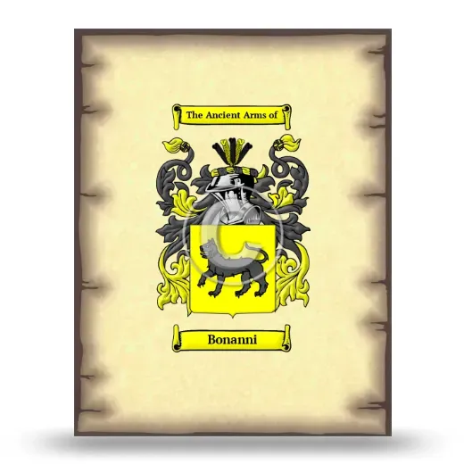 Bonanni Coat of Arms Print