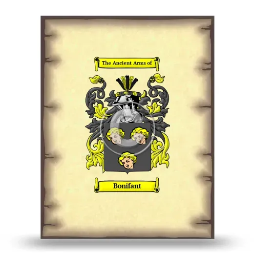 Bonifant Coat of Arms Print