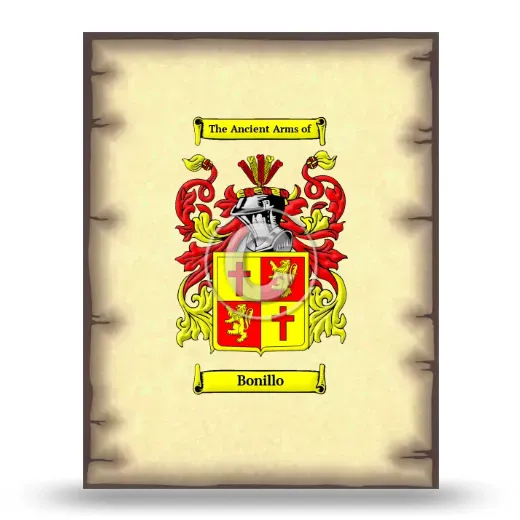 Bonillo Coat of Arms Print