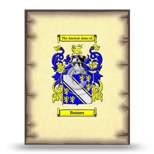Bonnes Coat of Arms Print