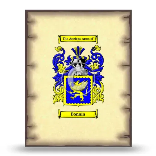 Bonnin Coat of Arms Print
