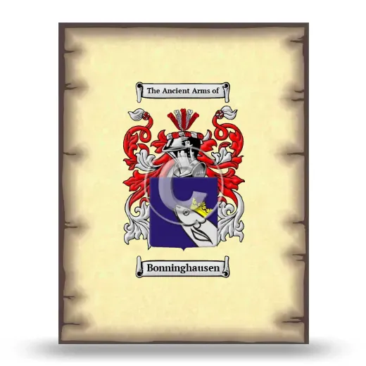 Bonninghausen Coat of Arms Print