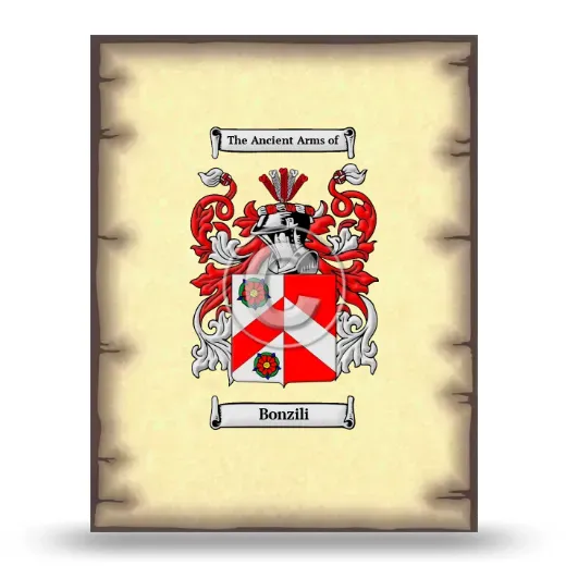 Bonzili Coat of Arms Print