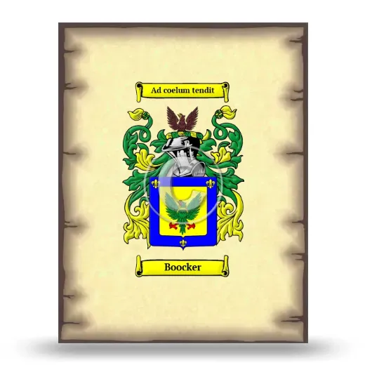 Boocker Coat of Arms Print
