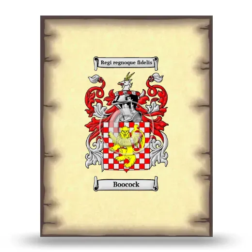 Boocock Coat of Arms Print